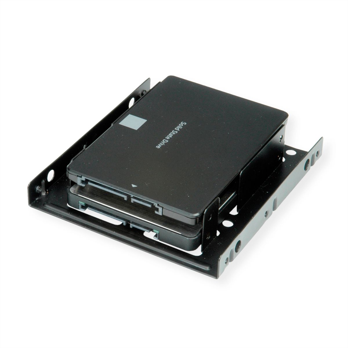Imponerende pebermynte Tilskyndelse ROLINE HDD/SSD Mounting Adapter, 3.5 inch frame for 2x 2.5 inch HDD/SSD,  metal, black - SECOMP International AG