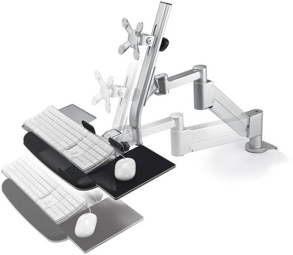 ROLINE LCD/Keyboard Holder, Desk Clamp, rotatable