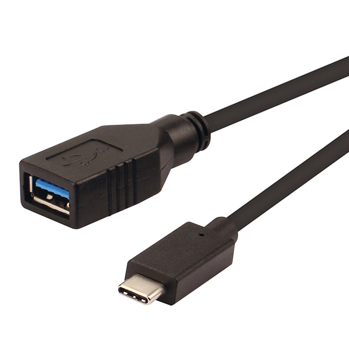 vægt Virus undskylde ROLINE USB 3.2 Gen 1 Type C cable, C-A, M/F, OTG, black, 0.15 m - SECOMP  International AG