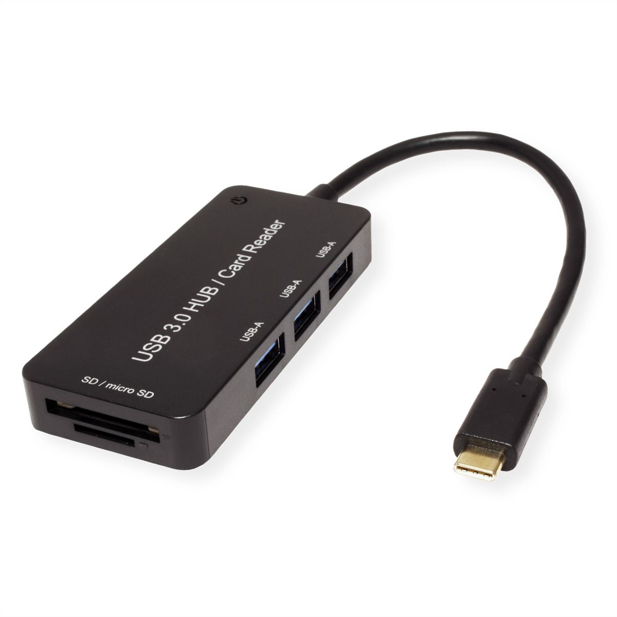 Value Cardreader Typ C 3x Usb 3 2 Gen 1 Sd Micro Sd Card Reader Secomp International