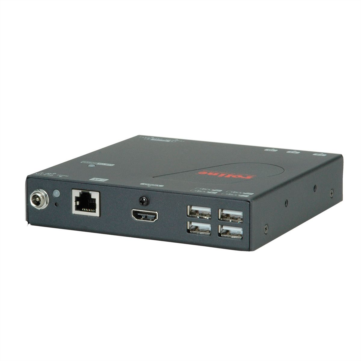 ROLINE KVM Extender over Gigabit Ethernet, HDMI, USB, Receiver (RX), 100 m