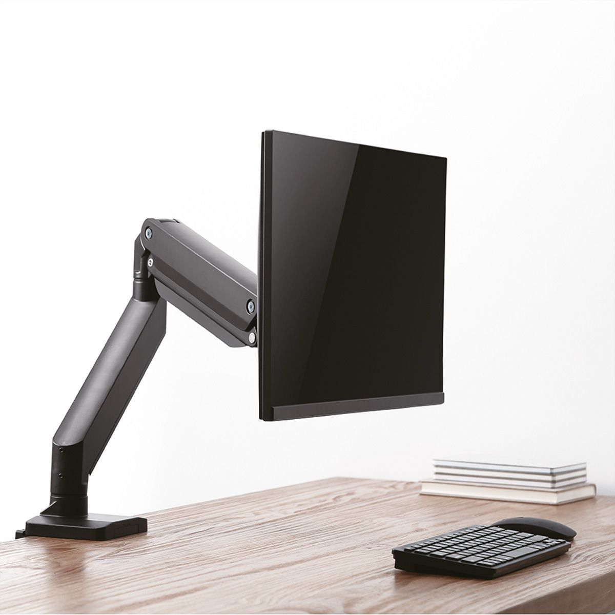 Roline Lcd Monitor Stand Pneumatic Desk Clamp Pivot Max 15 Kg
