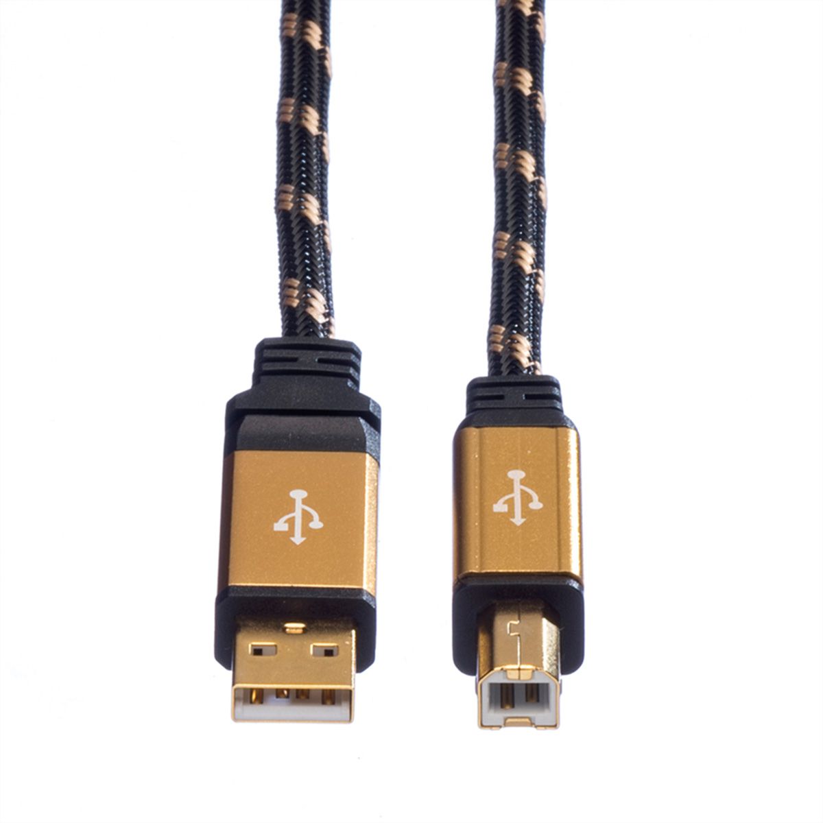 ROLINE GOLD USB 2.0 Cable, A - B, M/M, 4.5 m