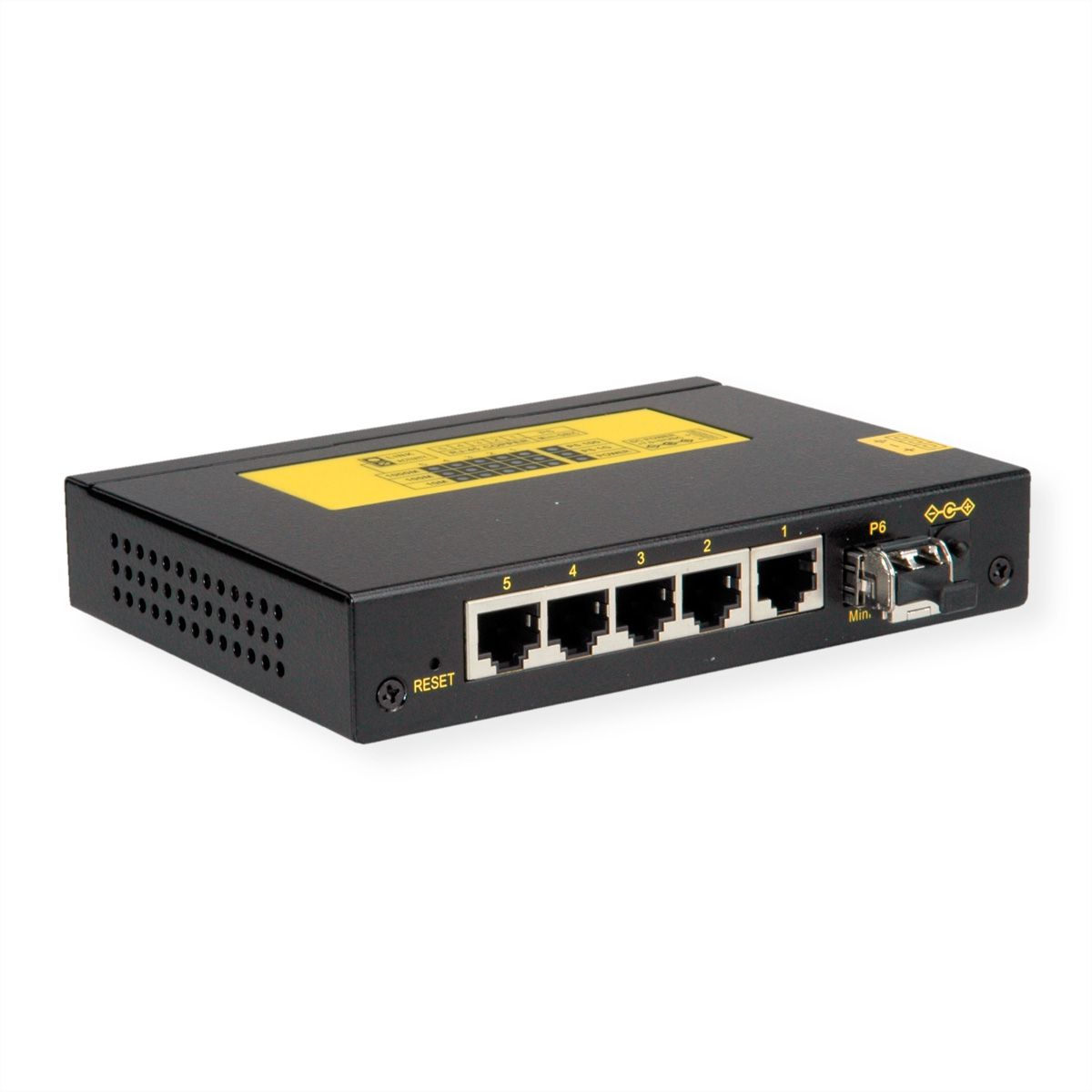 ROLINE Gigabit Ethernet Industrial Switch, 5x RJ45 + 1x SFP