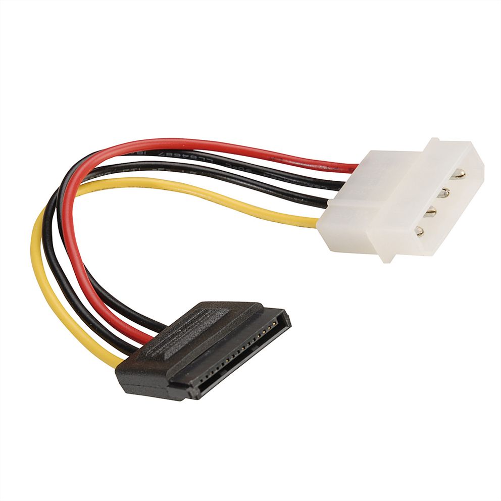 ROLINE Power Adapter Cable, 4-Pin HDD to SATA, 0.15 m - SECOMP