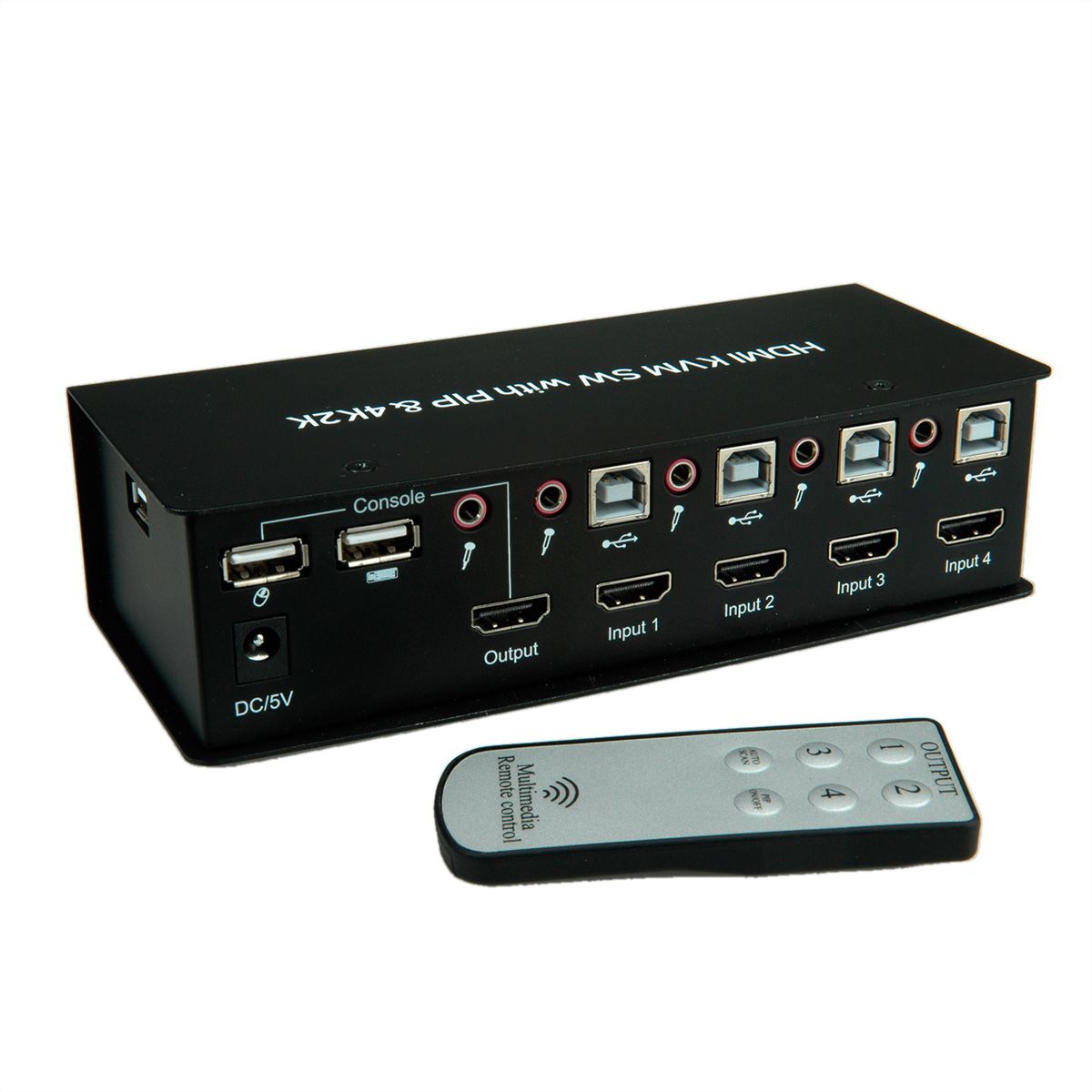 SGEYR KVM Switch 4 Port HDMI KVM Switch 4 Ports USB KVM Switcher with 4 Pcs USB Cables Support 3840x2160@30Hz,HDMI USB KVM 2.0 Device Control up to 4 Computers 
