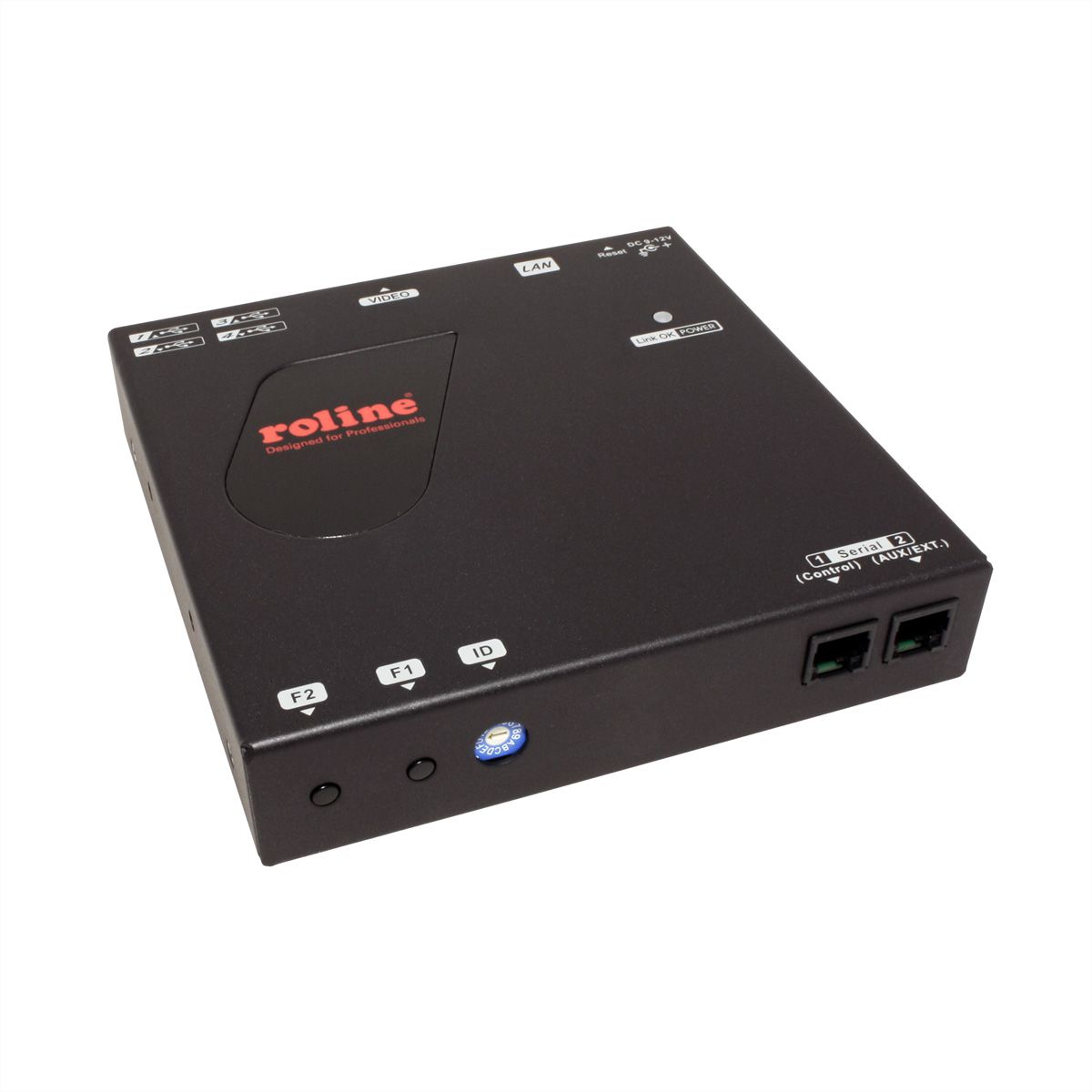 ROLINE KVM Extender over Gigabit Ethernet, HDMI, USB, Receiver (RX), 100 m