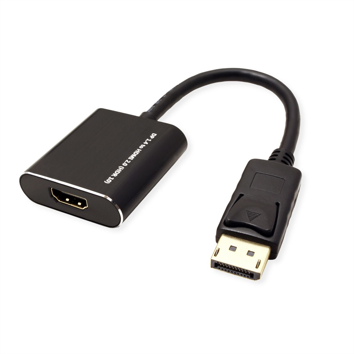 ROLINE DisplayPort-HDMI Adapter, 4K@60Hz, DP v1.4, DP M - HDMI F - International AG