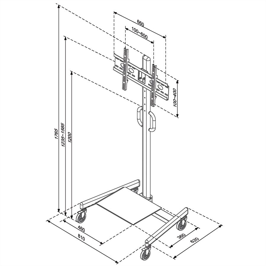 ROLINE LCD/TV Mobile Cart