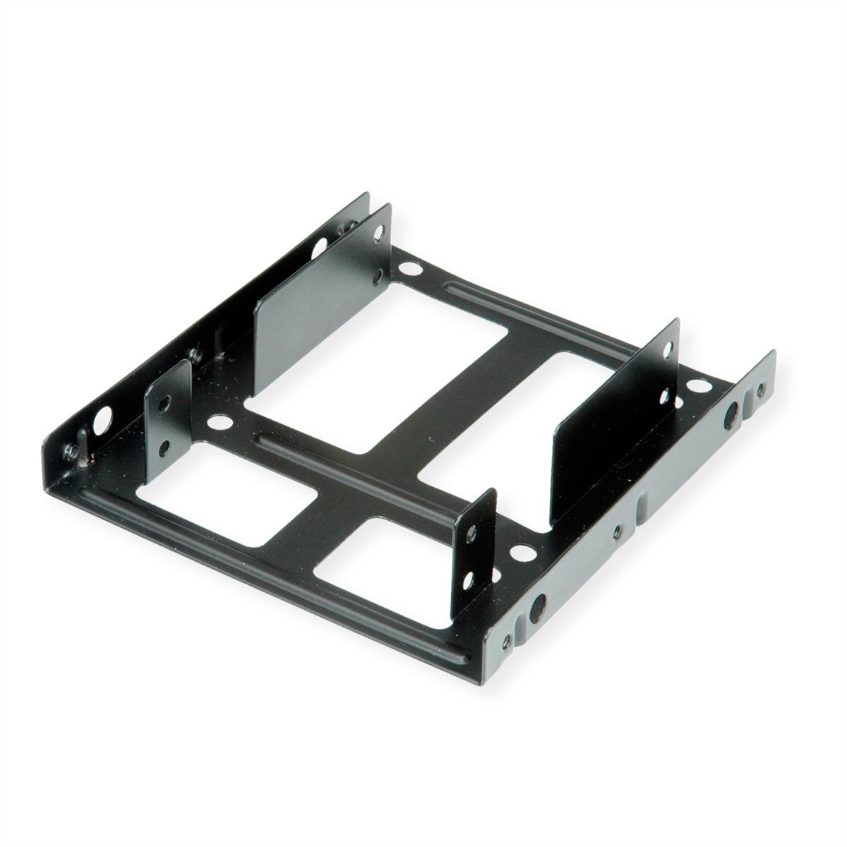 Roline Hdd Ssd Mounting Adapter 3 5 Inch Frame For 2x 2 5 Inch Hdd Ssd Metal Black Secomp International Ag