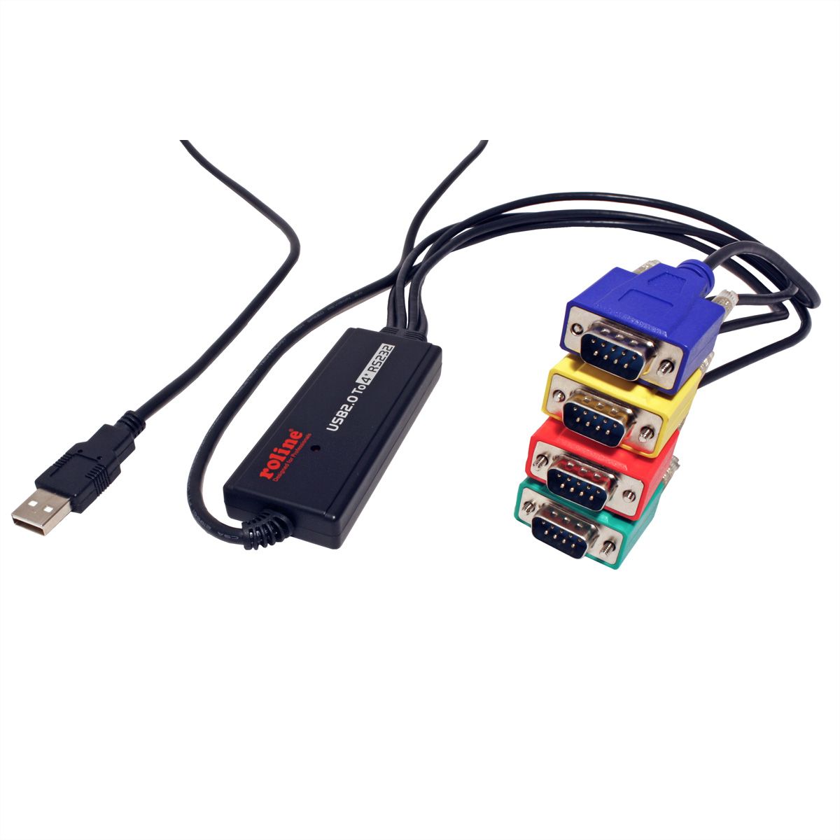 ROLINE USB to 4x RS232 Converter, 1.5 m International AG