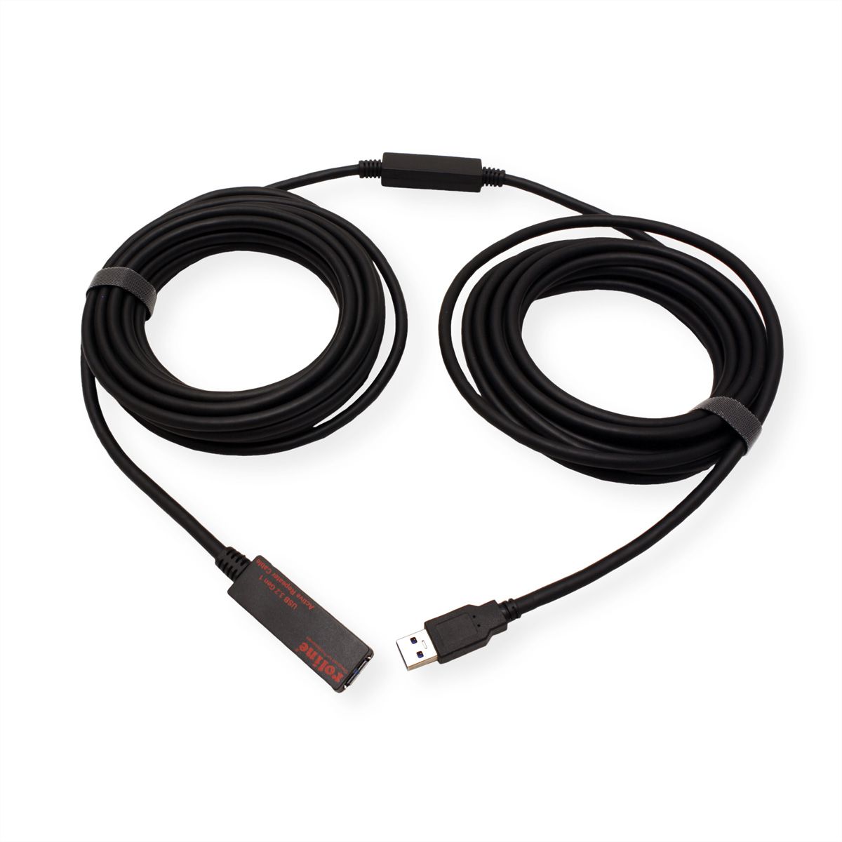 ROLINE USB 3.2 Gen 1 Active Repeater Cable, black, 10 m