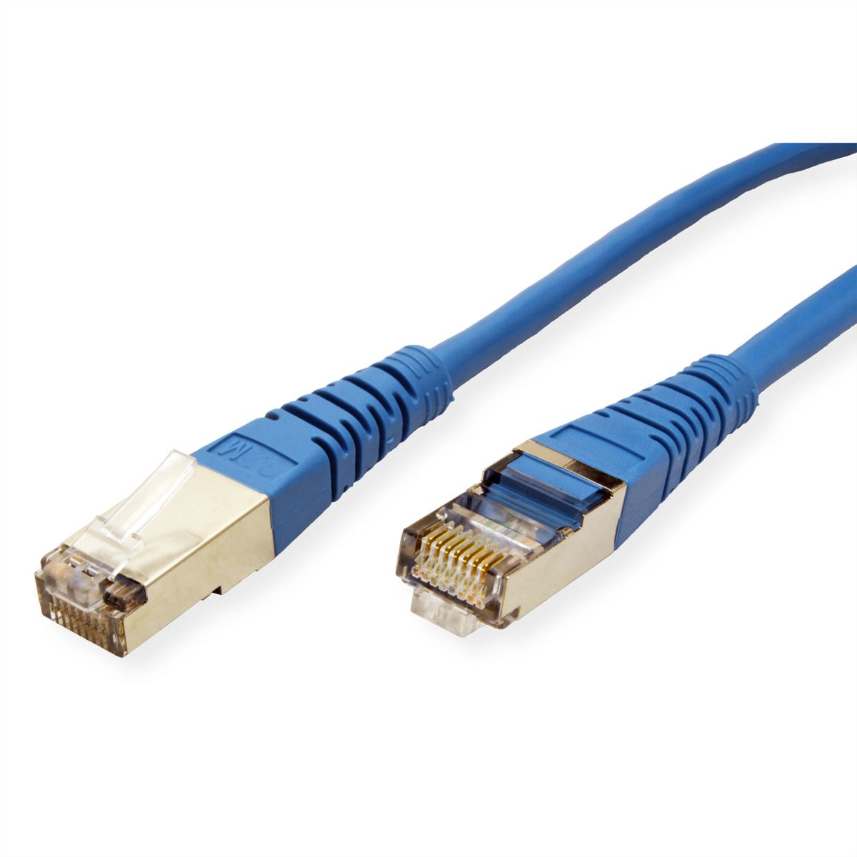 ROLINE S/FTP Patch Cord Cat.5e (Class D), blue, 10 m