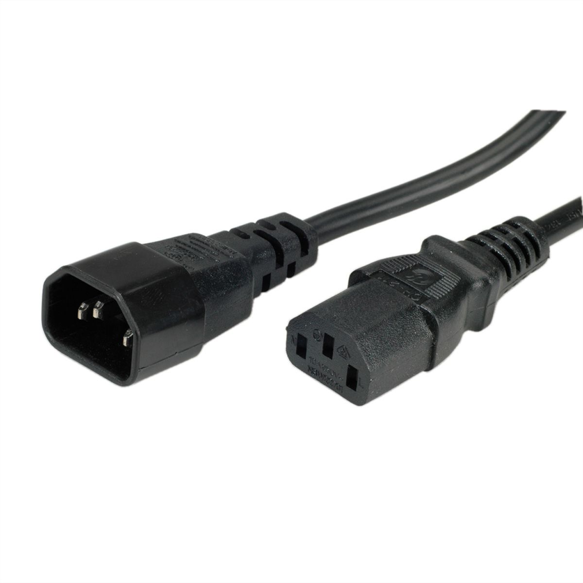 IEC C13 a C14 Mains Power Monitor L-V extensión de Cables de Cable de 1,8 m Cable