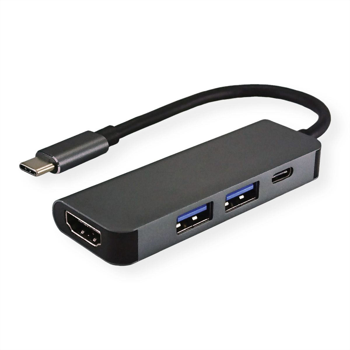 USB3.1 Type-C Multi-port Adapter USB3.1 Type-C to High-Definition Multimedia Interface Female+USB3.0 Video Conversion Cable 