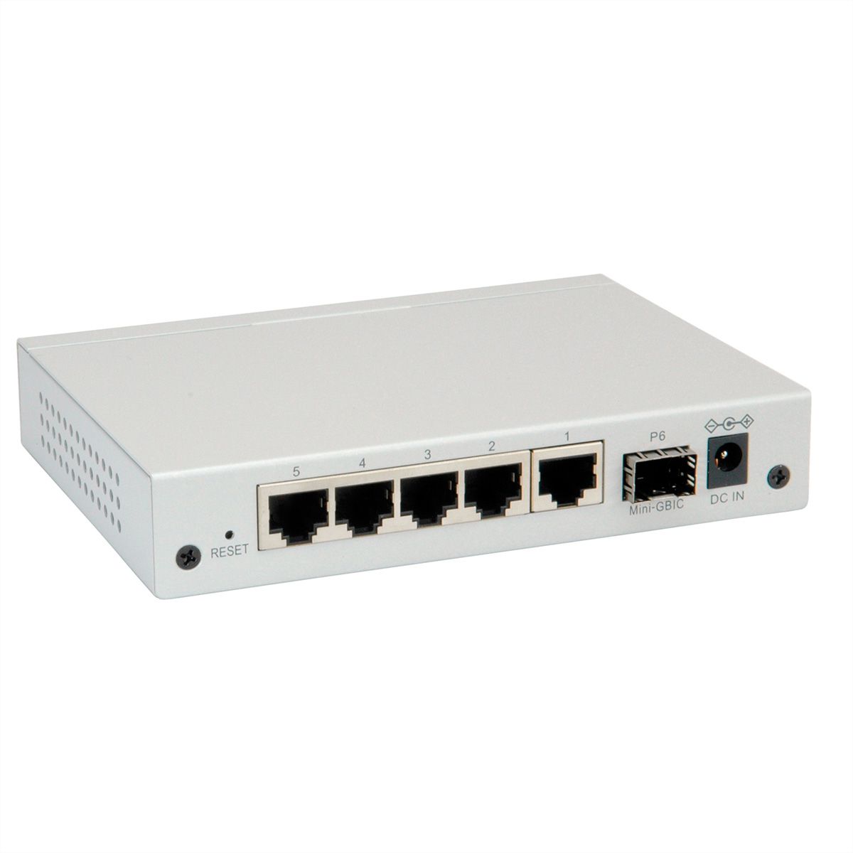Gigabit Ethernet Switch, 6x (5xGbE + 1x Gbic(SFP)), managed - SECOMP International AG