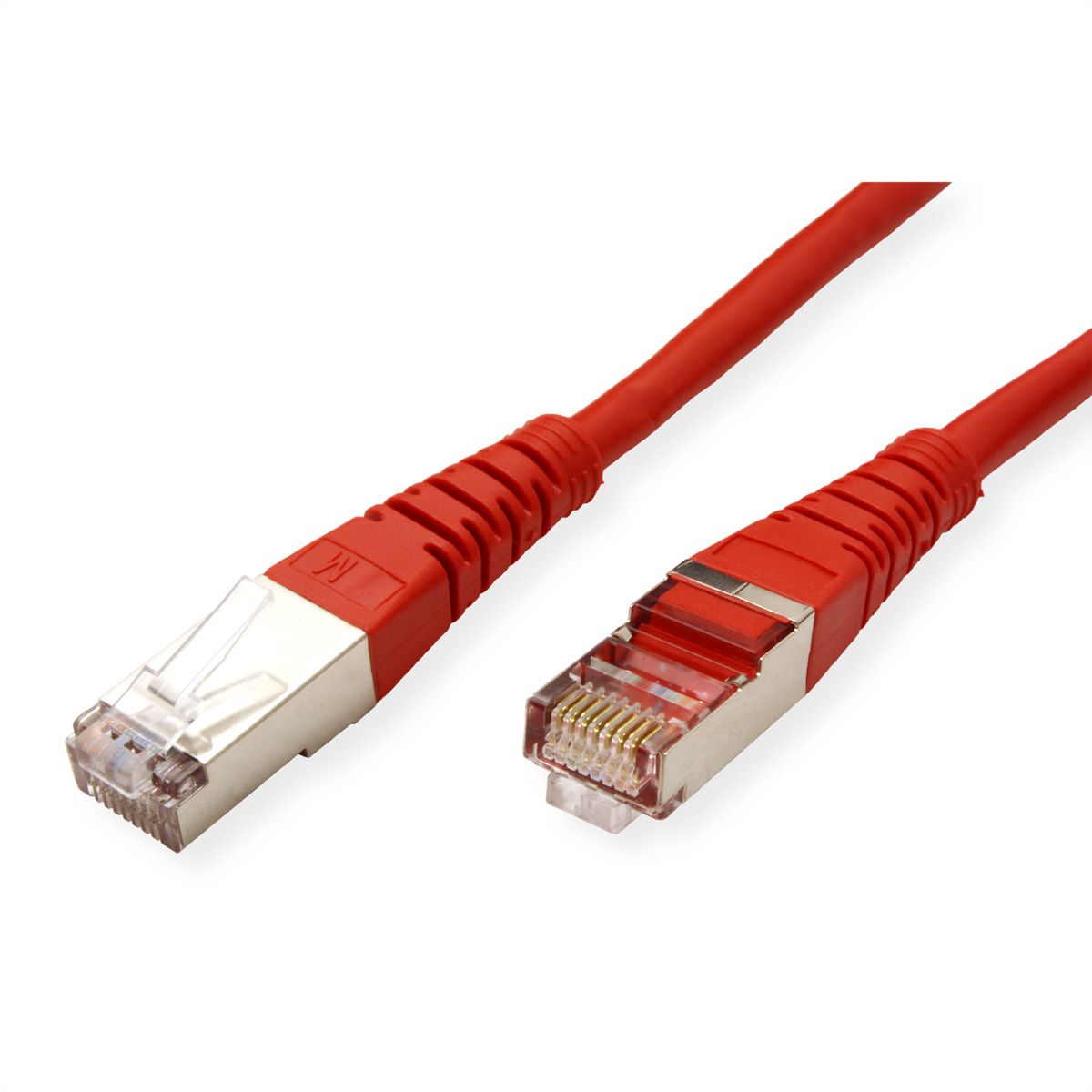 ROLINE S/FTP Patch Cord Cat.5e (Class D), red, 10 m