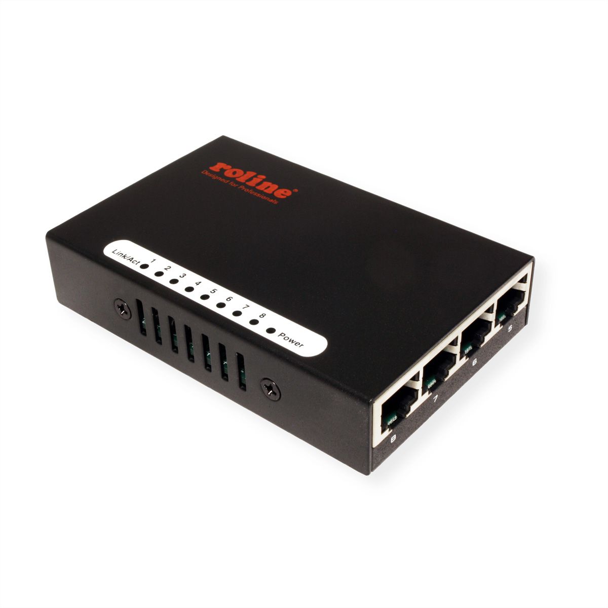 ROLINE Fast Ethernet Switch, Pocket, 8 Ports