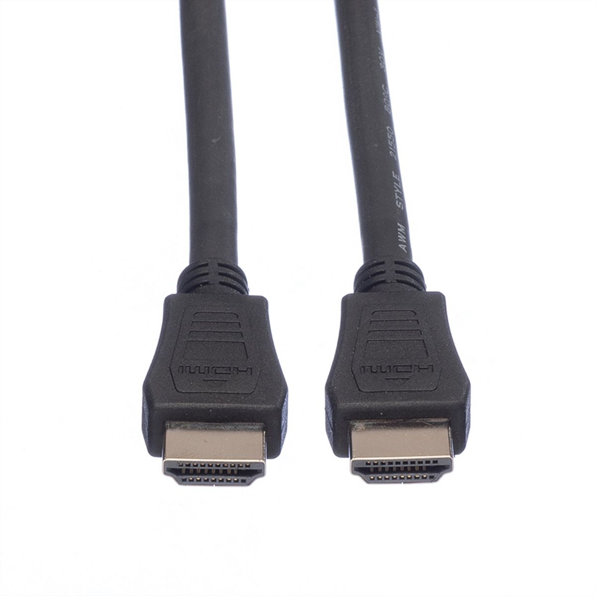 VALUE HDMI High Speed Cable + Ethernet, LSOH, M/M, black, 1 m
