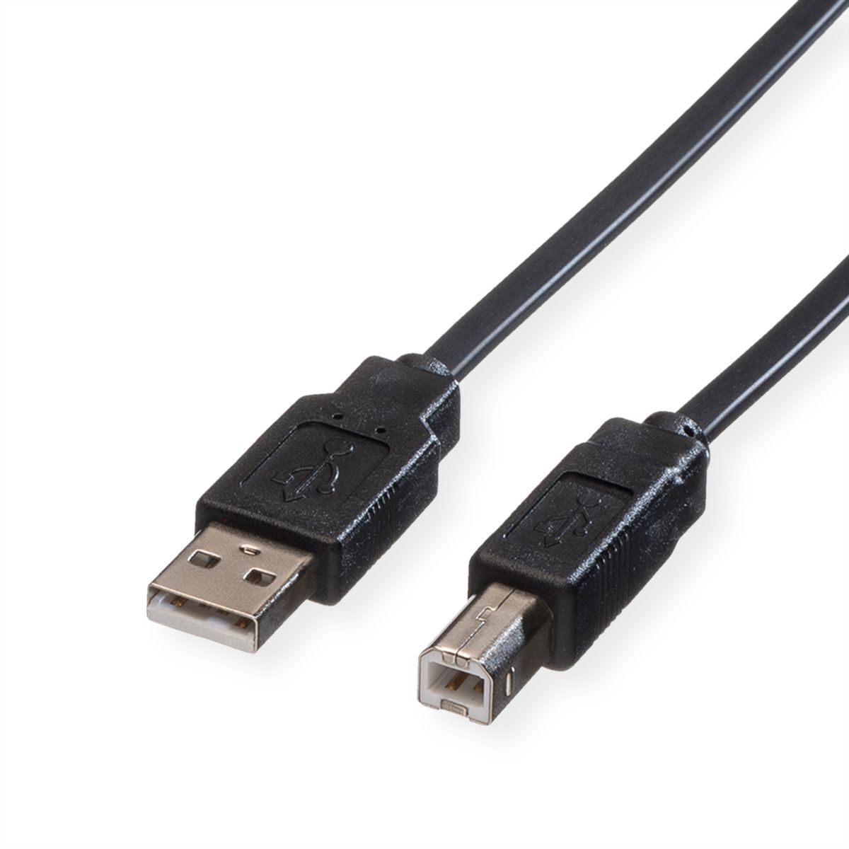 ROLINE USB 2.0 Flat Cable, 0.8 m