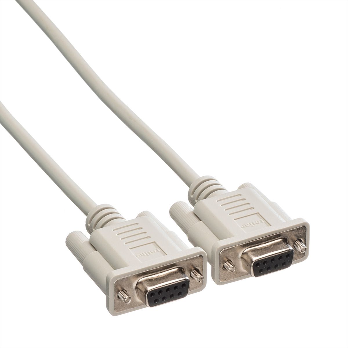 ROLINE Serial Link Cable, DB9 F/F, 1.8 m - SECOMP International AG