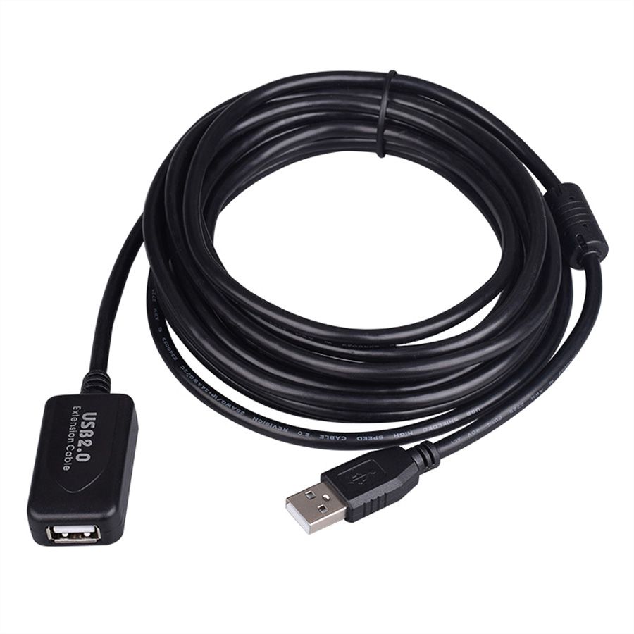 VALUE USB 2.0 Extension Cable, active with Repeater, black, 10 m SECOMP International AG