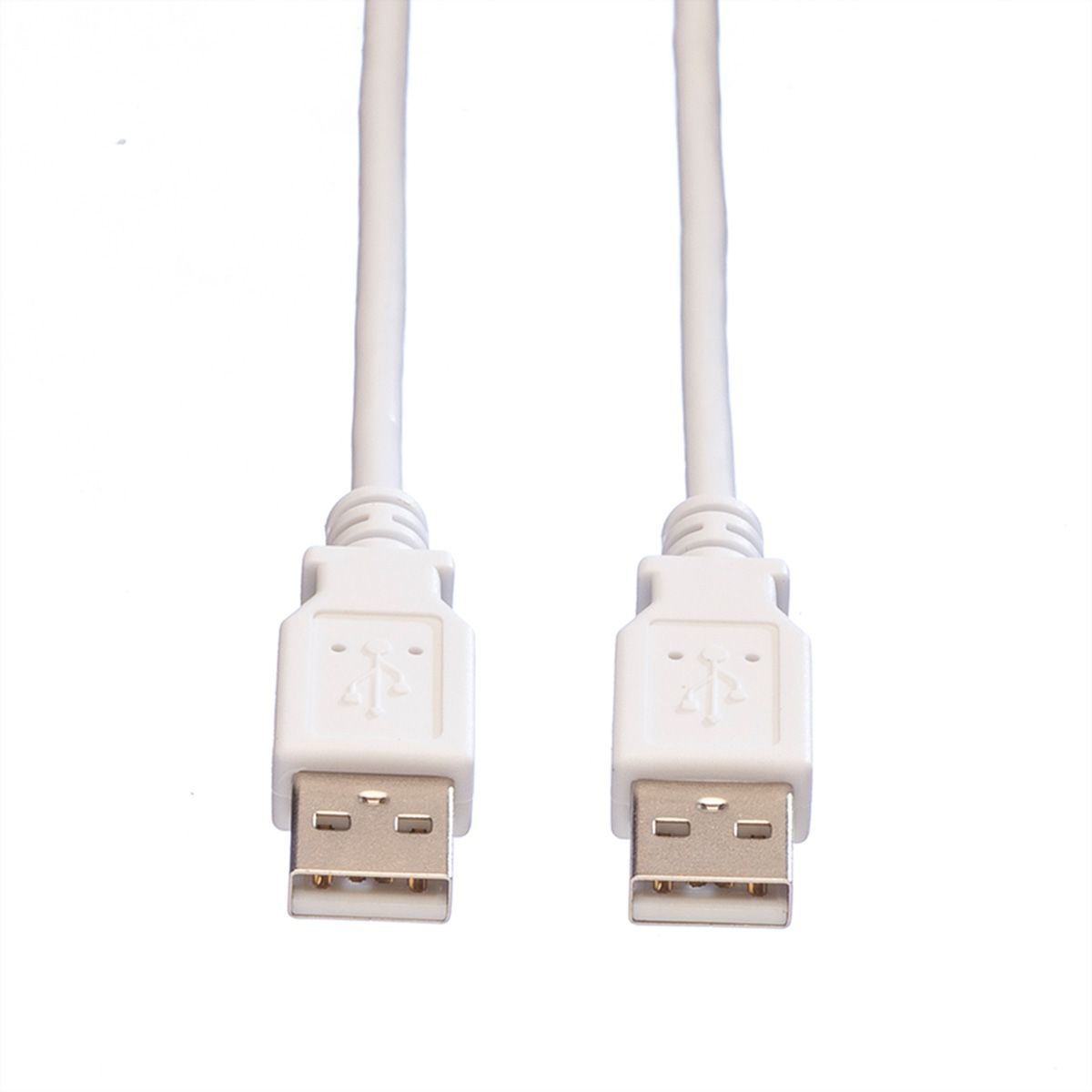 VALUE USB 2.0 Cable, A - A, M/M, white, 1.8 m
