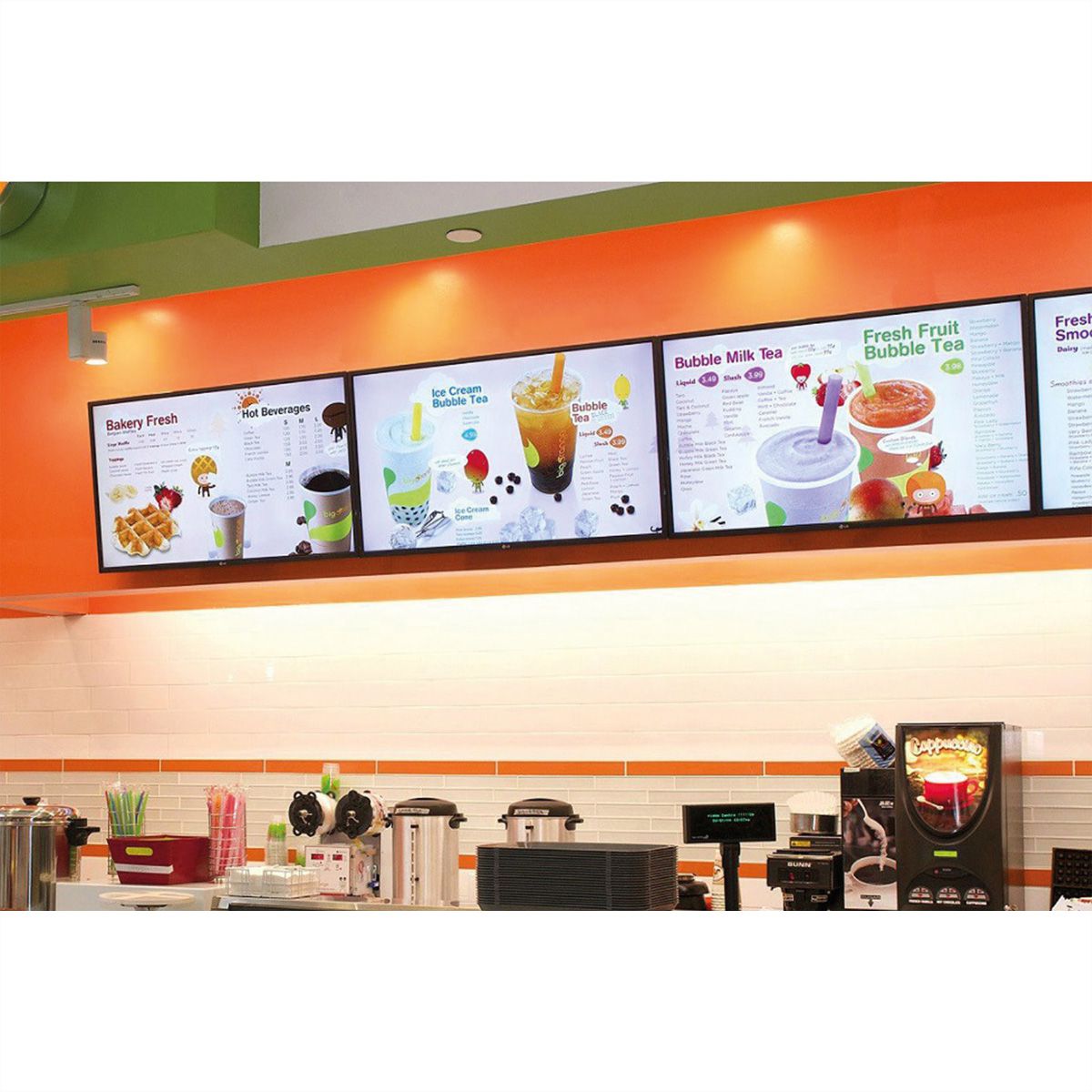 ROLINE Menu Board TV Wall Mount Sytem, 3x Displays, up to 127cm (50