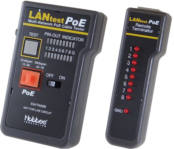 HOBBES LANtest Multinetwork PoE Cable Tester