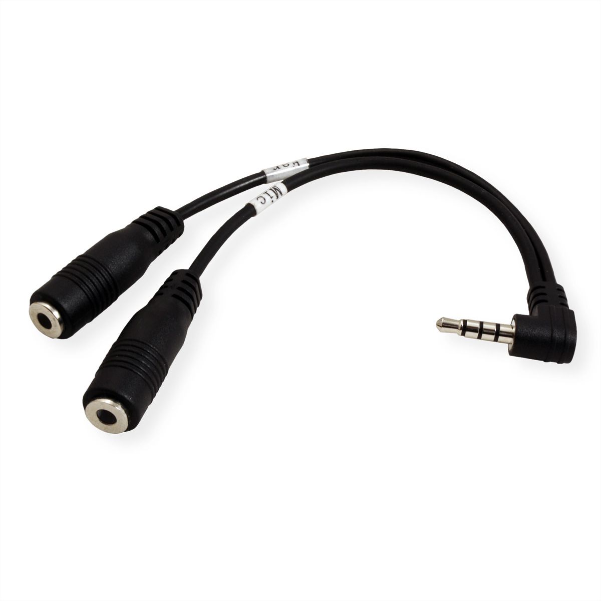 Roline 4 Conductor 3 5 Mm Stereo Plug Speaker Microphone 15 Cm Secomp International Ag