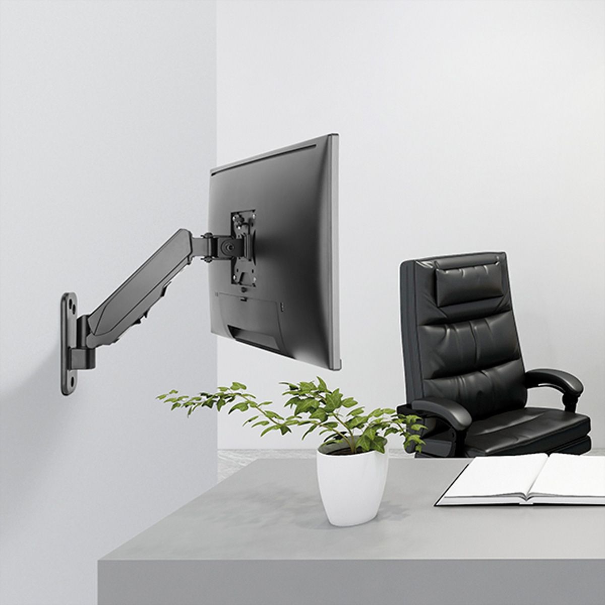 VALUE LCD Monitor Arm, Desk Clamp, 4 