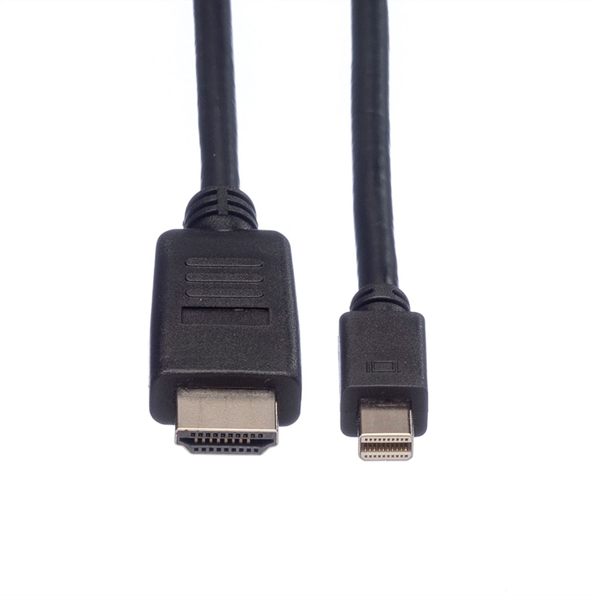 ROLINE Mini DisplayPort Cable, Mini DP-HDTV, M/M, black, 1.5 m