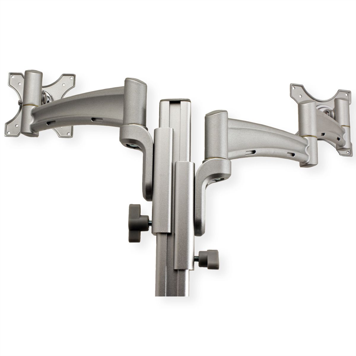 VALUE Dual LCD Monitor Arm, Desk Clamp, 4 Joints, height adjustable