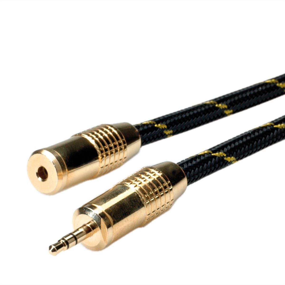 Roline gold 3 5mm audio extension cable m f 5 m secomp international ag