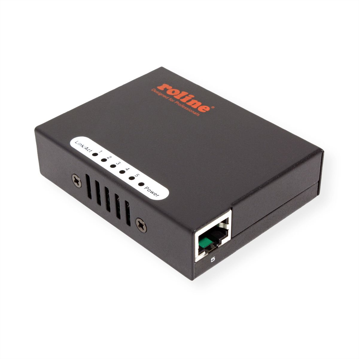 ROLINE Fast Ethernet Switch, Pocket, 5 Ports