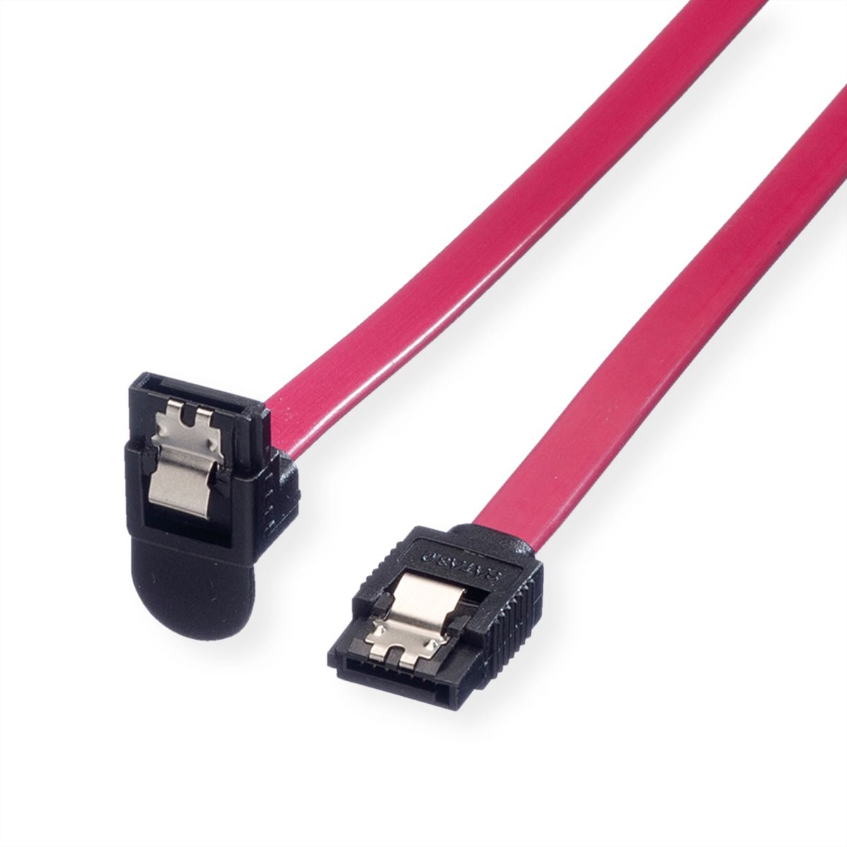 ROLINE Internal SATA 6 0 Gbit s Cable Angled With Latch 0 5 M