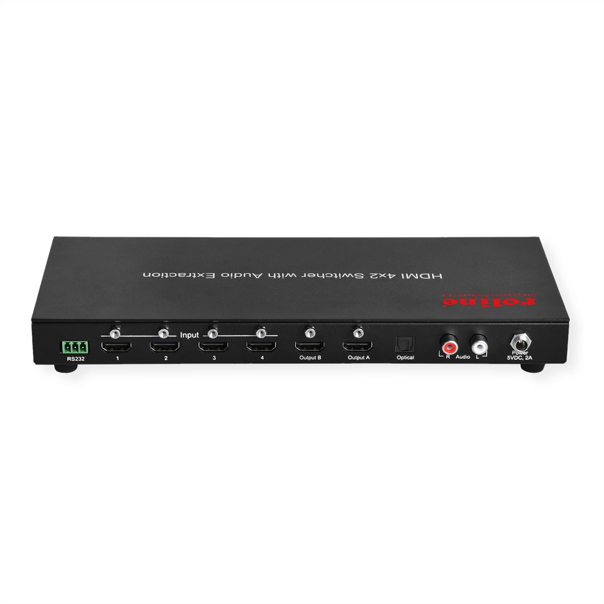 Tåget Unravel hage ROLINE 4K HDMI Matrix Switch, 4 x 2, with Remote Control - SECOMP  International AG