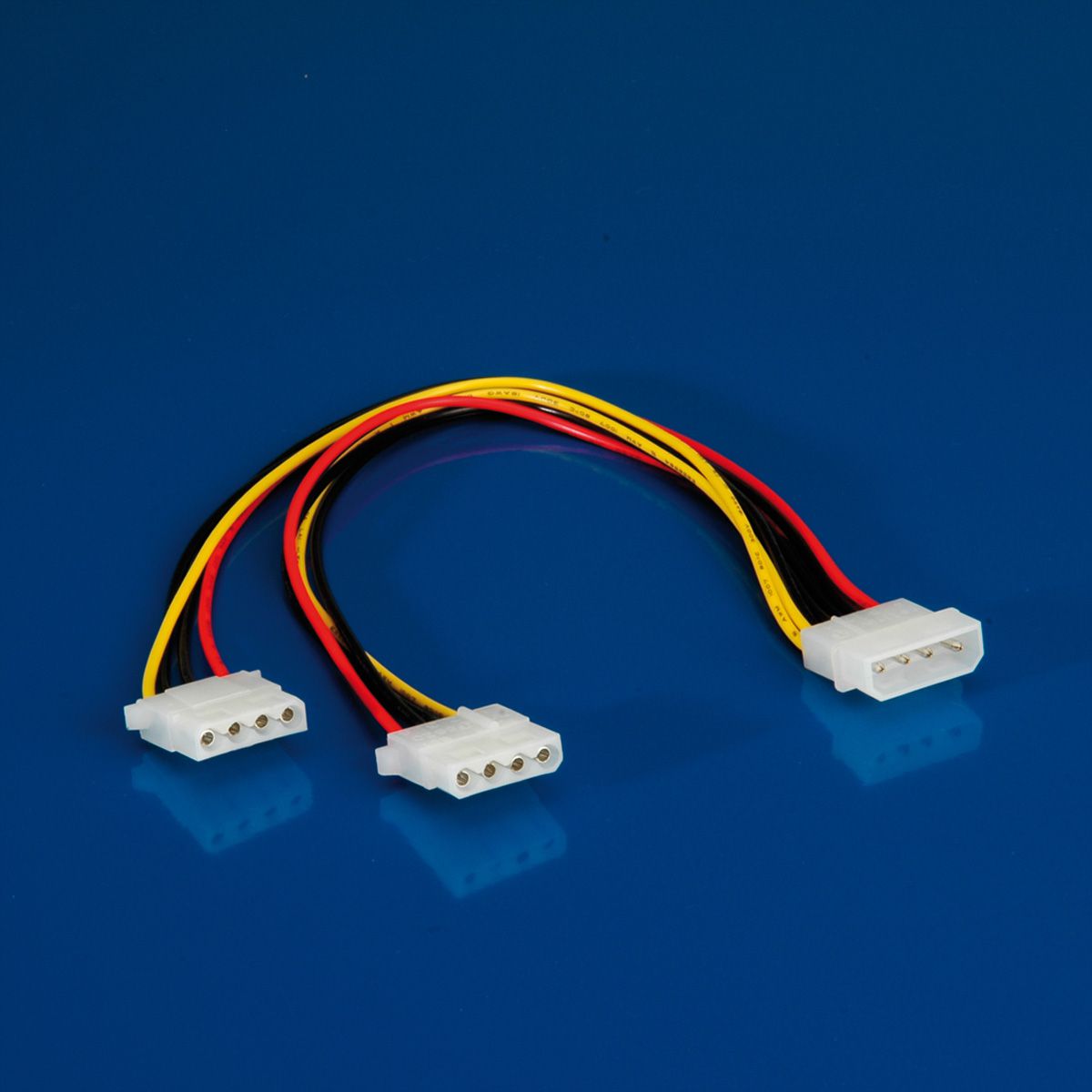 ROLINE Internal YPower Cable, 4pin HDD to 2x 4pin HDD, 0.3 m