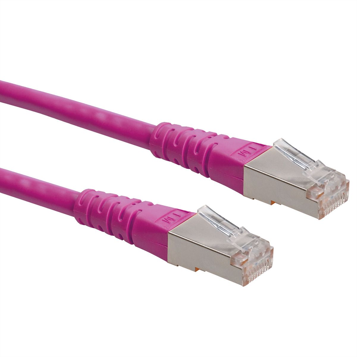 ROLINE S/FTP (PiMF) Patch Cord, Cat.6 (Class E), pink, 2 m