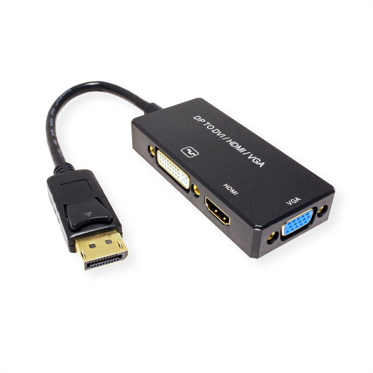 VALUE DisplayPort VGA / DVI / HDMI Adapter, v1.2, Active