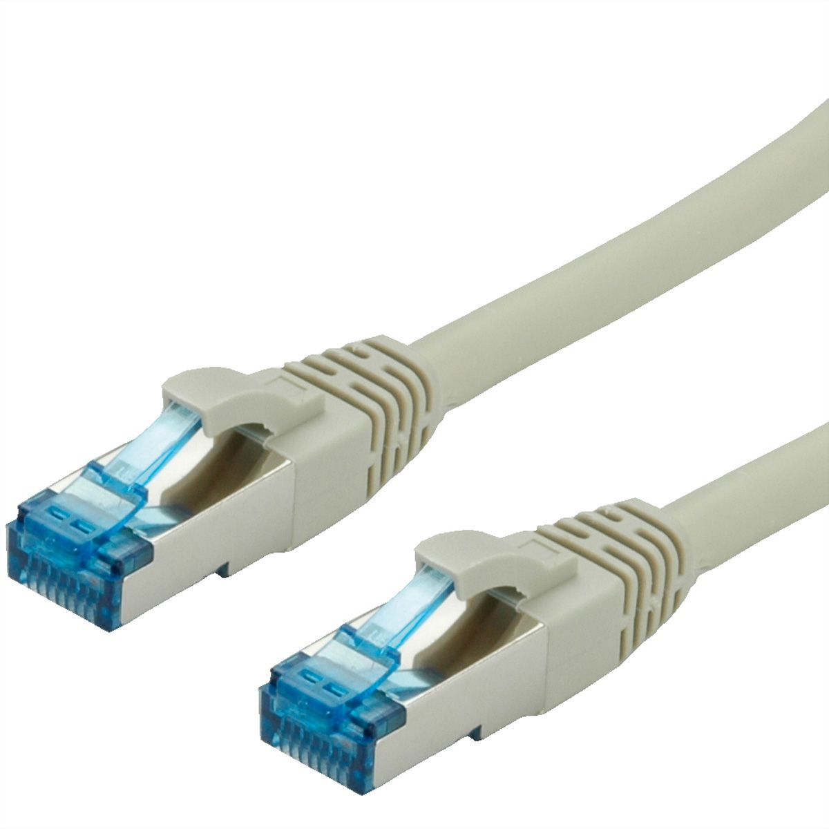VALUE S/FTP Patch Cord Cat.6A (Class EA), grey, 0.5 m