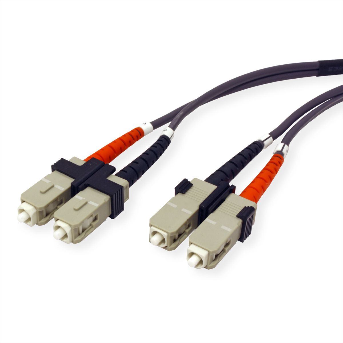 VALUE Fibre Optic Jumper Cable 50/125&micro;m SC/SC, OM2, grey, 5 m