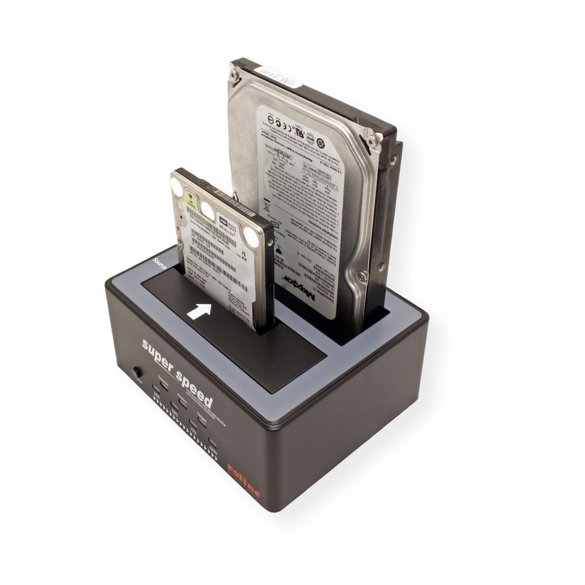 Roline 2 5 3 5 Sata Hdd Ssd Docking Station Usb 3 2 Gen 1 Hdd Clone Function Secomp International Ag Roline 2 5 3 5 Sata Hdd Ssd Docking Station Usb 3 2 Gen 1 Hdd Clone Function Secomp International Ag