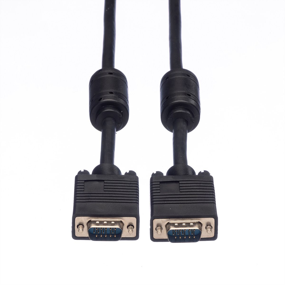 ROLINE HQ VGA Cable + Ferrite, HD15, M/M, 15 m