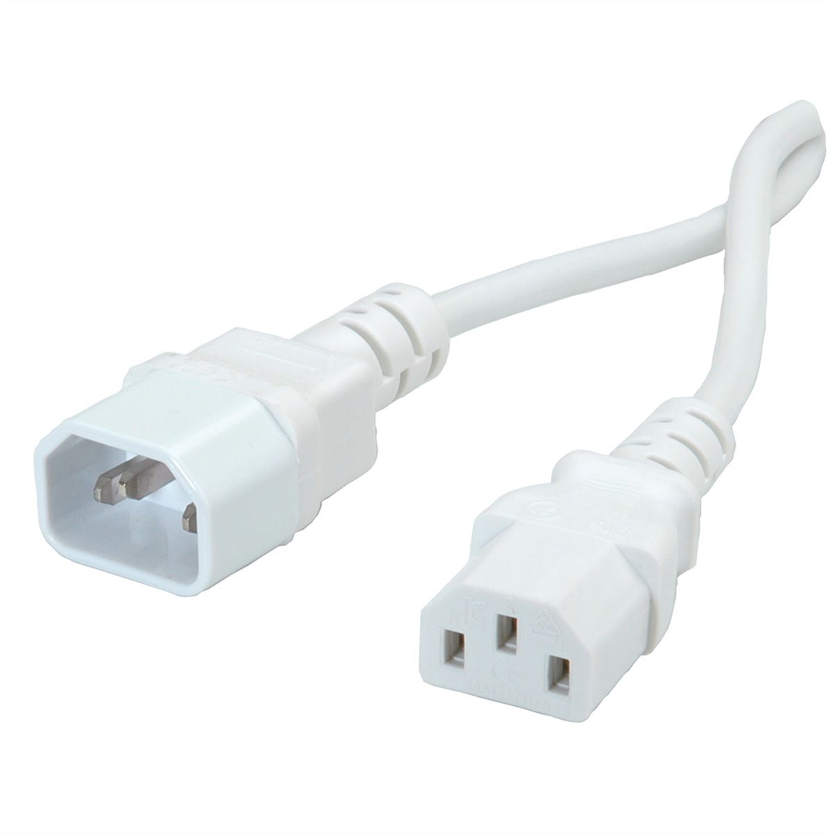 VALUE Monitor Power Cable, IEC 320 C14 - C13, white, 1.8 m