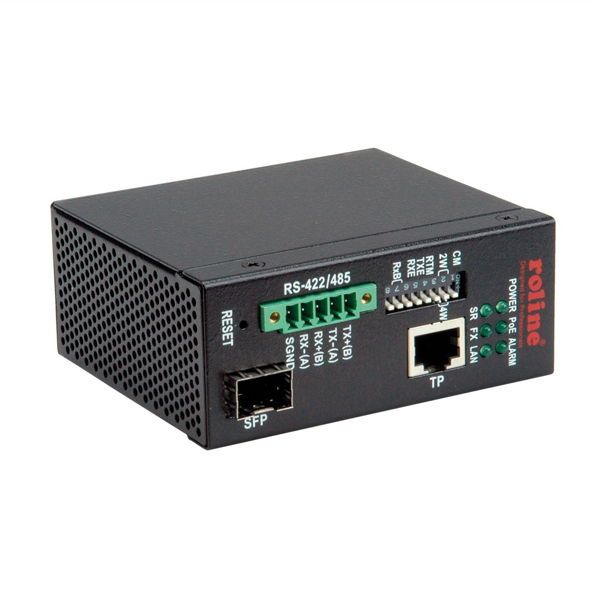 ROLINE Industrial Converter RS422/485 - Multimode Optical Fiber,  1x SFP