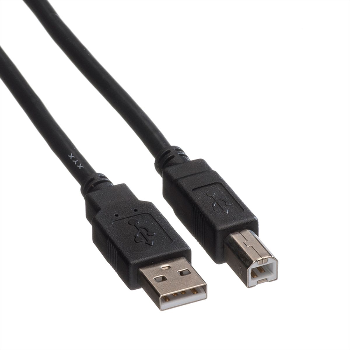 ROLINE USB 2.0 Cable, A - B, M/M, black, 4.5 m