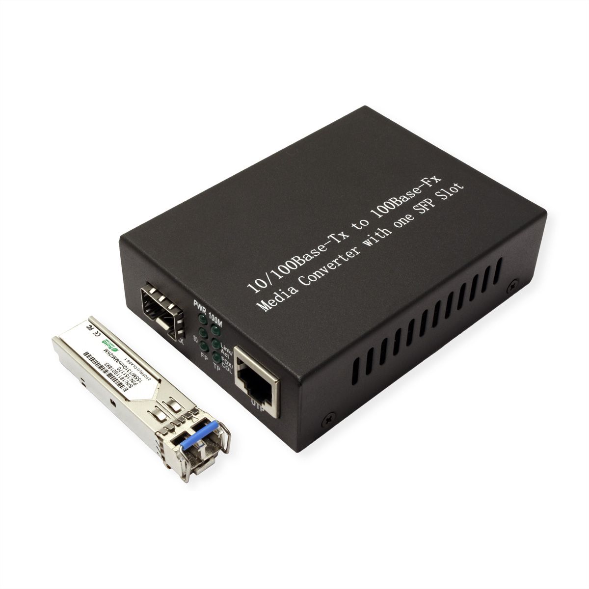 VALUE Fast Ethernet Converter, incl. mini GBIC, RJ45 to LC