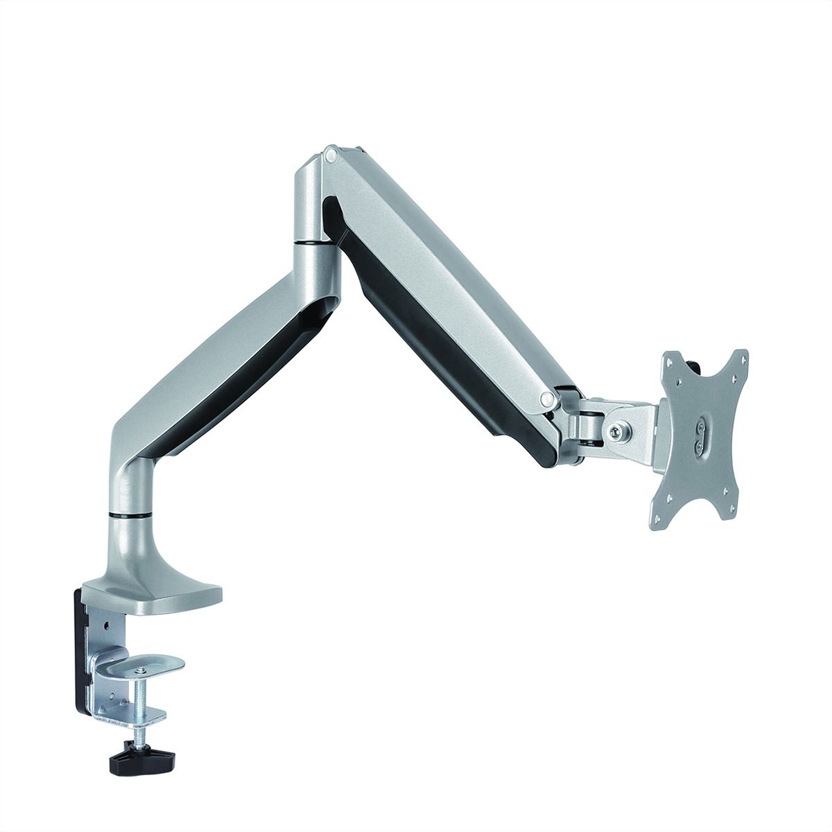 VALUE LCD Monitor Stand Pneumatic, Desk Clamp, 5 Joints, Pivot