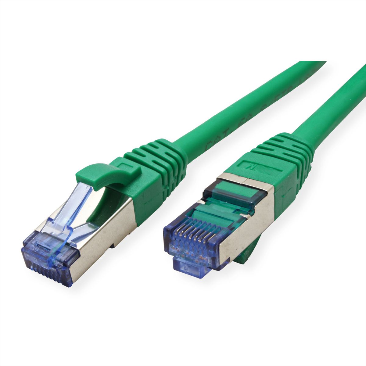 VALUE S/FTP Patch Cord Cat.6A (Class EA), green, 10 m